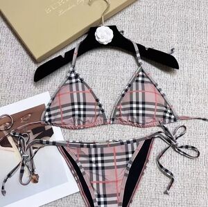 Burberry Blush Check Triangle Bikini